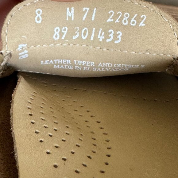 Weejuns by G.H. Bass & Co Metallic Gold Leather Penny Mule Loafer Size 8 - Picture 12 of 13